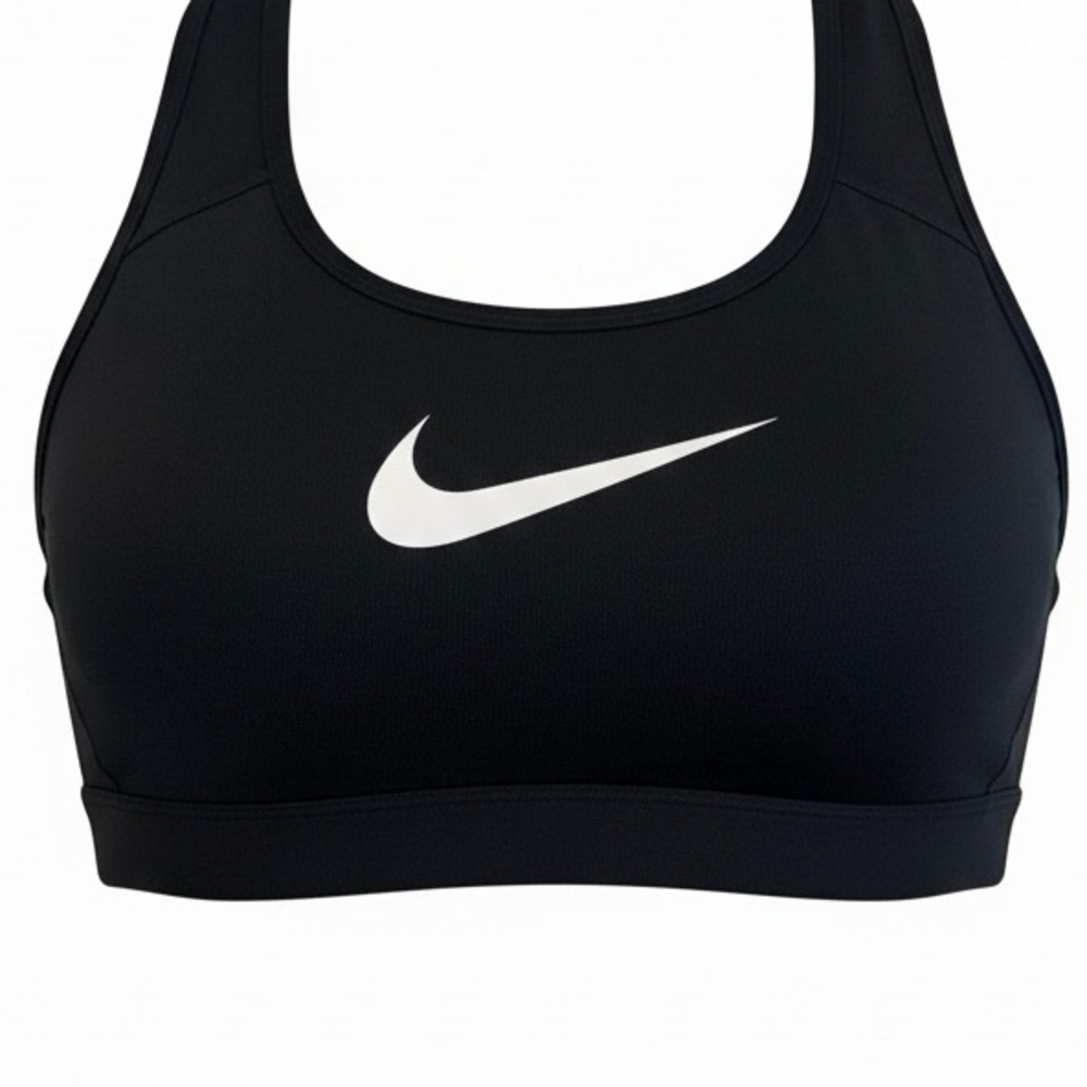 Nike Women’s Swoosh High Support Sports Bra Black/White - Size XL
